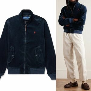 Polo by Ralph Lauren Men’s Blue Corduroy Bomber Jacket (S)